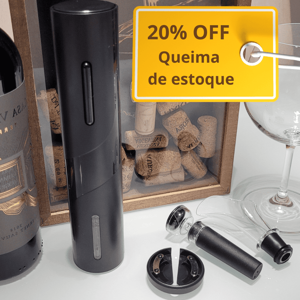 Kit Abridor de Vinhos Elétrico Itália™ - 20% OFF