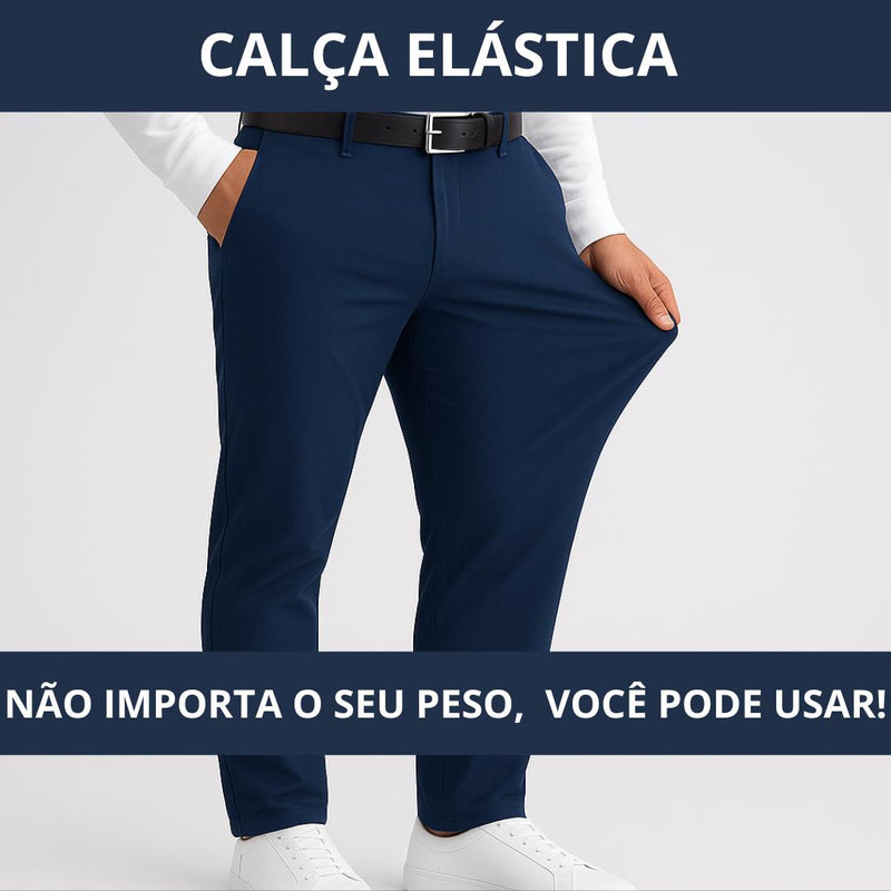 Kit  Calças Sociais + Brinde Cinto Social Couro