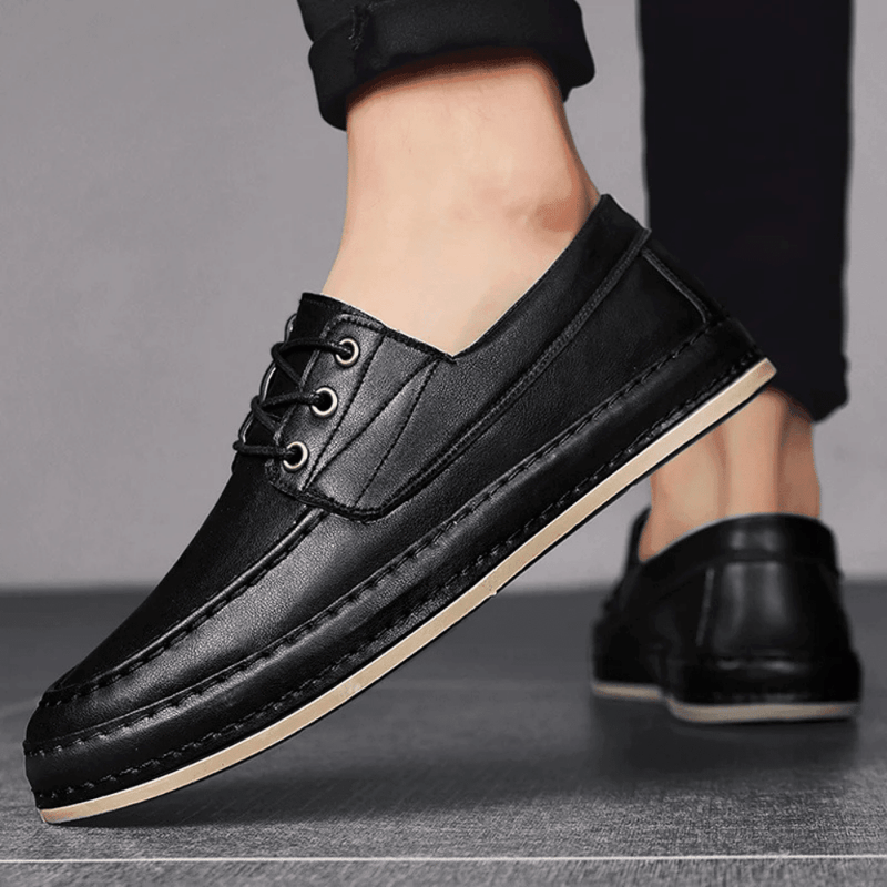 Mocassim Dockside Masculino de Couro Paolo