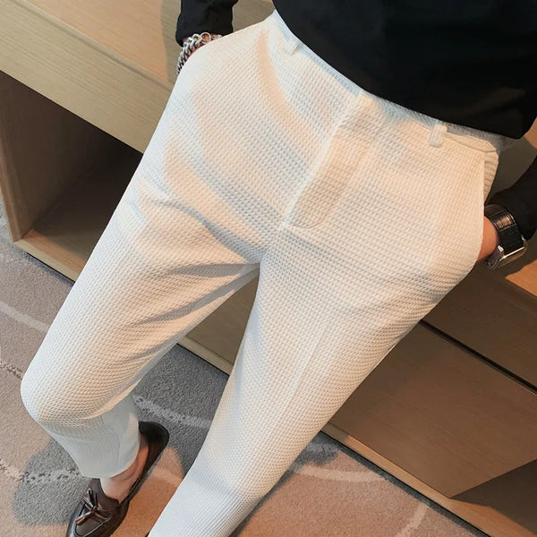 Calça Alfaiataria Elegância Waffle