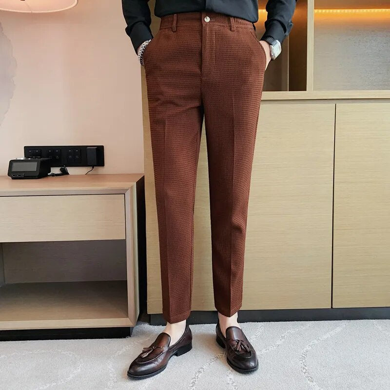 Calça Alfaiataria Elegância Waffle
