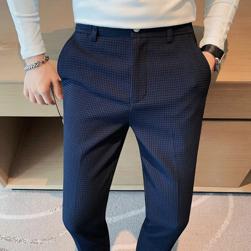 Calça Alfaiataria Elegância Waffle