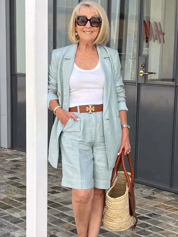 Conjunto Terninho e Short Emma + Bolsa Brinde