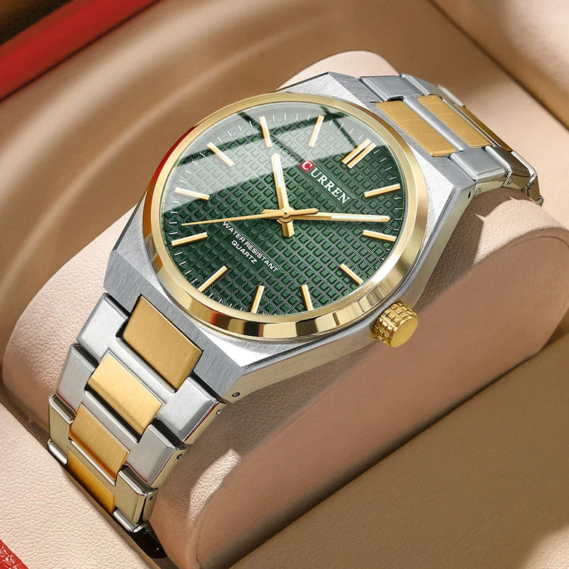 Relógio Masculino Curren Galliano -Dourado