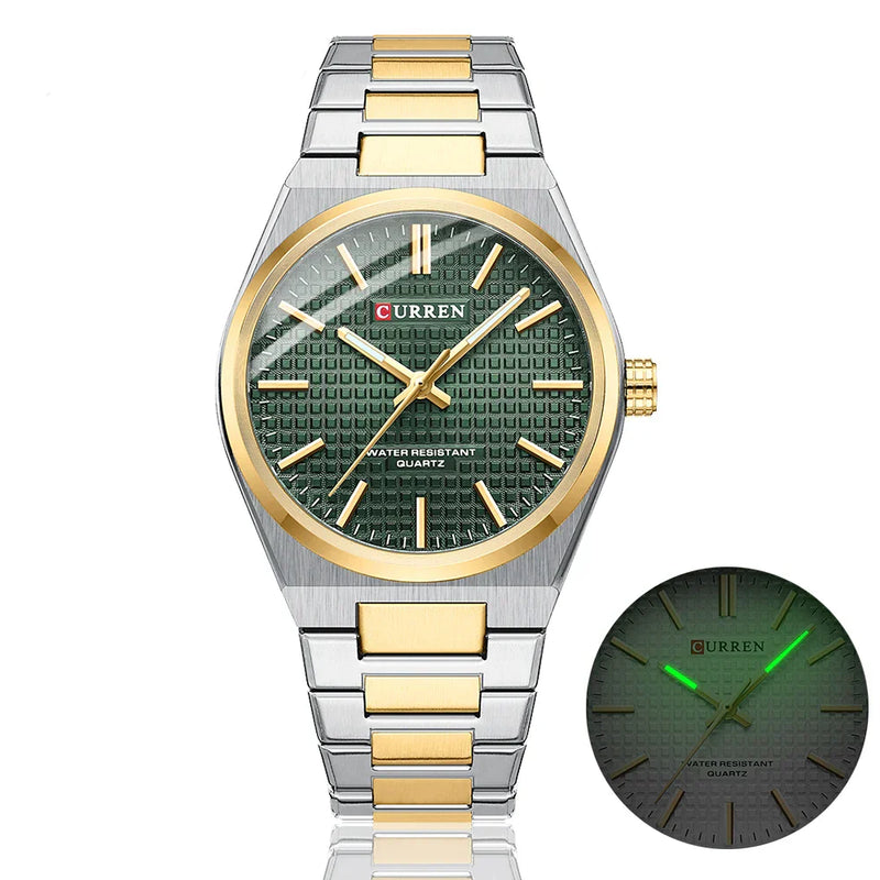 Relógio Masculino Curren Galliano -Dourado